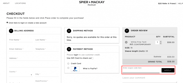 Spier & Mackay Promo Code - November 2022 Coupons